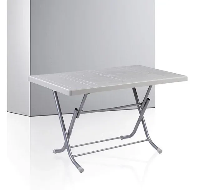 MD S349 Folding Plastic Table (White)