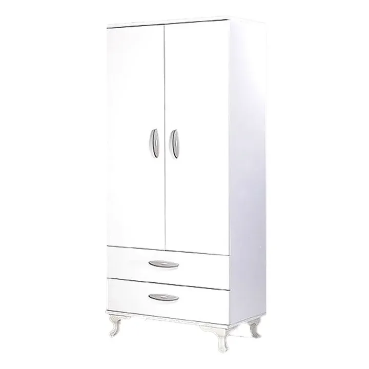 MD S251 2-Door Wardrobe (White)
