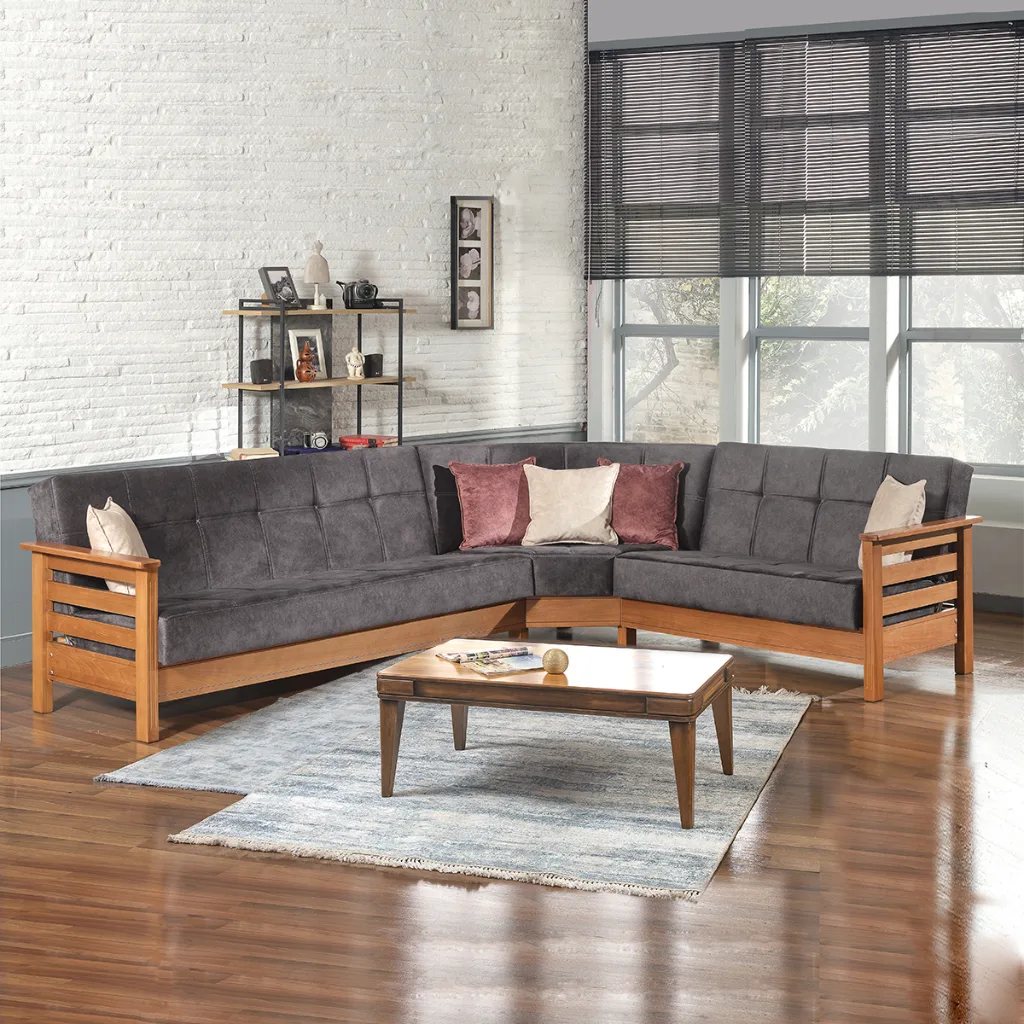 MD Royal Scandinavian Corner Sofa Set MDN104