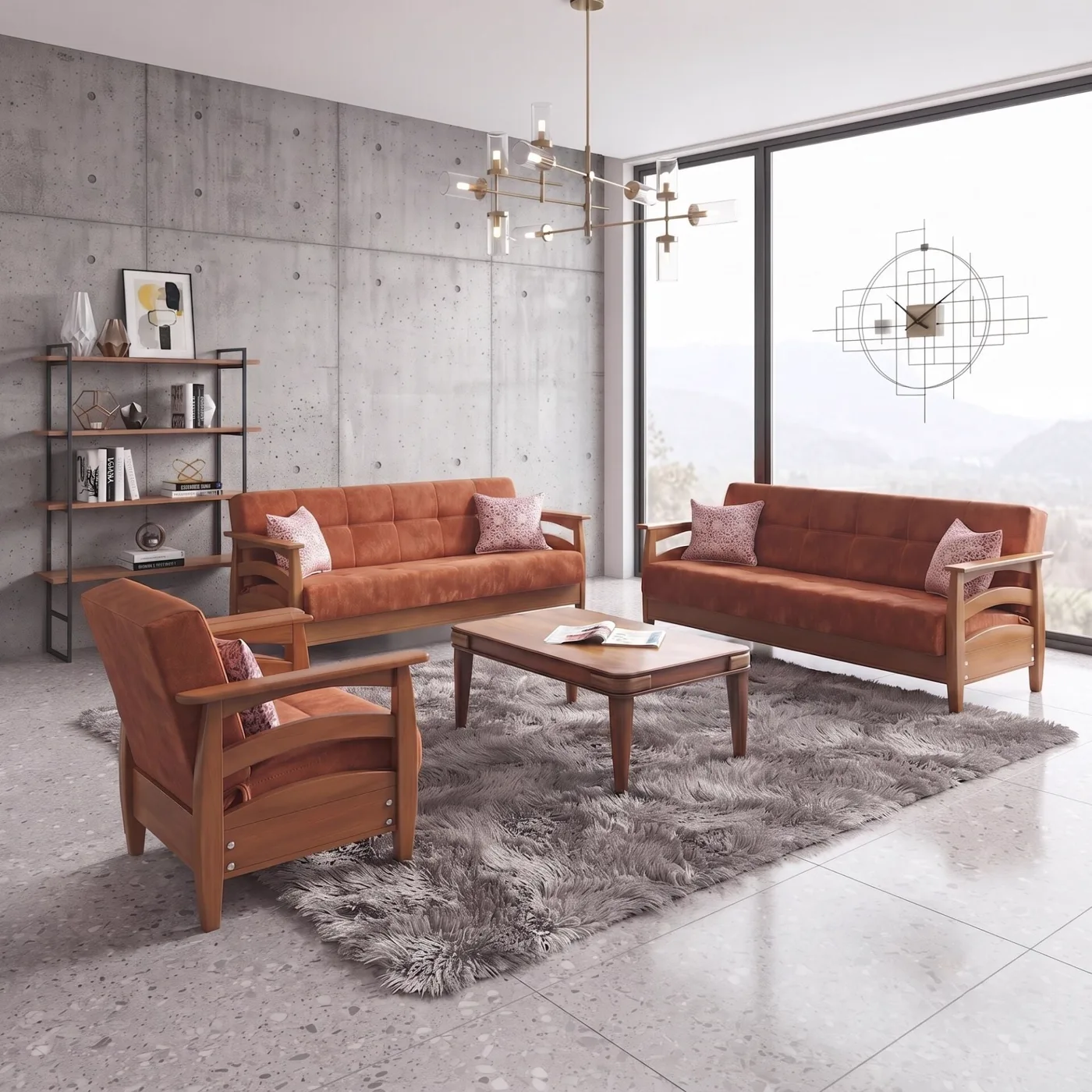 Efes Scandinavian Sofa Set MDN103
