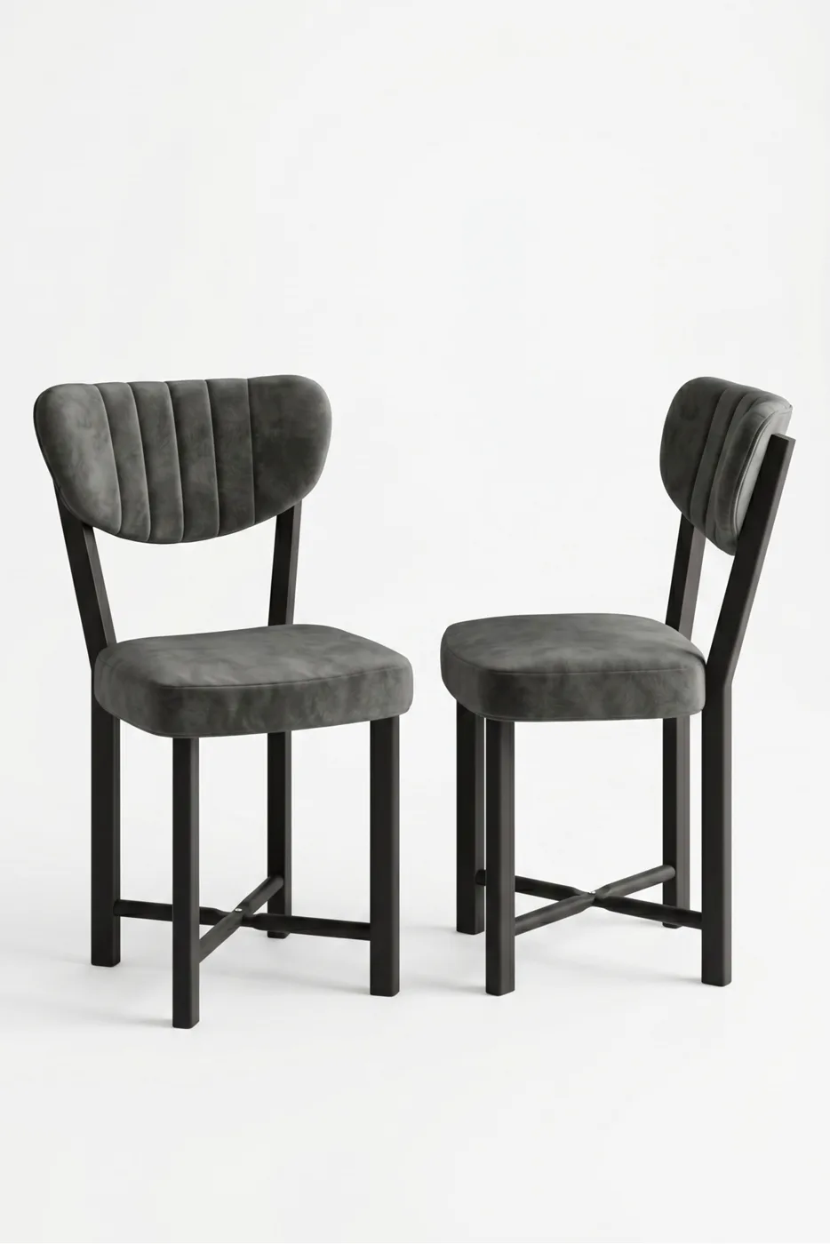 Elma Metal Kitchen Chair Multi-coloured 2-Piece Set