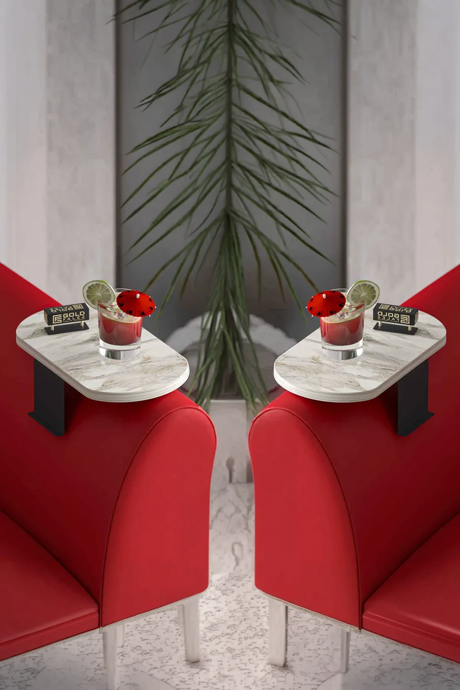 2-Piece White Oval Side Table Adjustable Sofa Tray Set