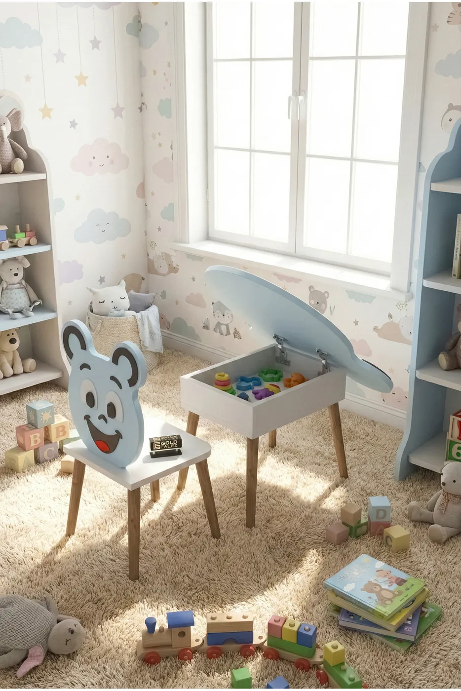 Happy Face Children's Room Furniture Set Multi-coloured