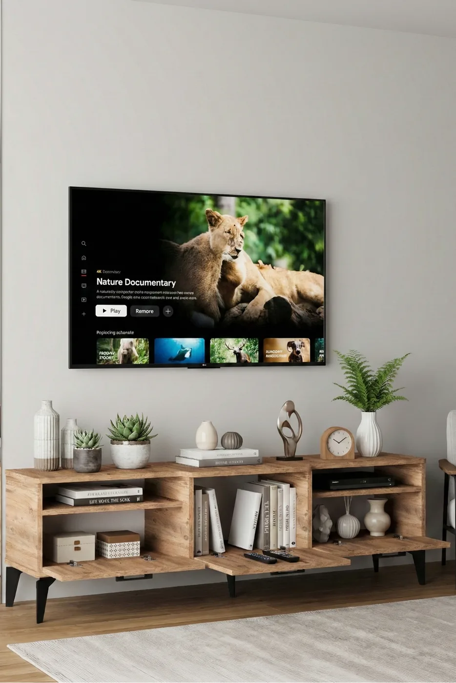 Mistral TV Unit Melamine-faced chipboard Multi-coloured