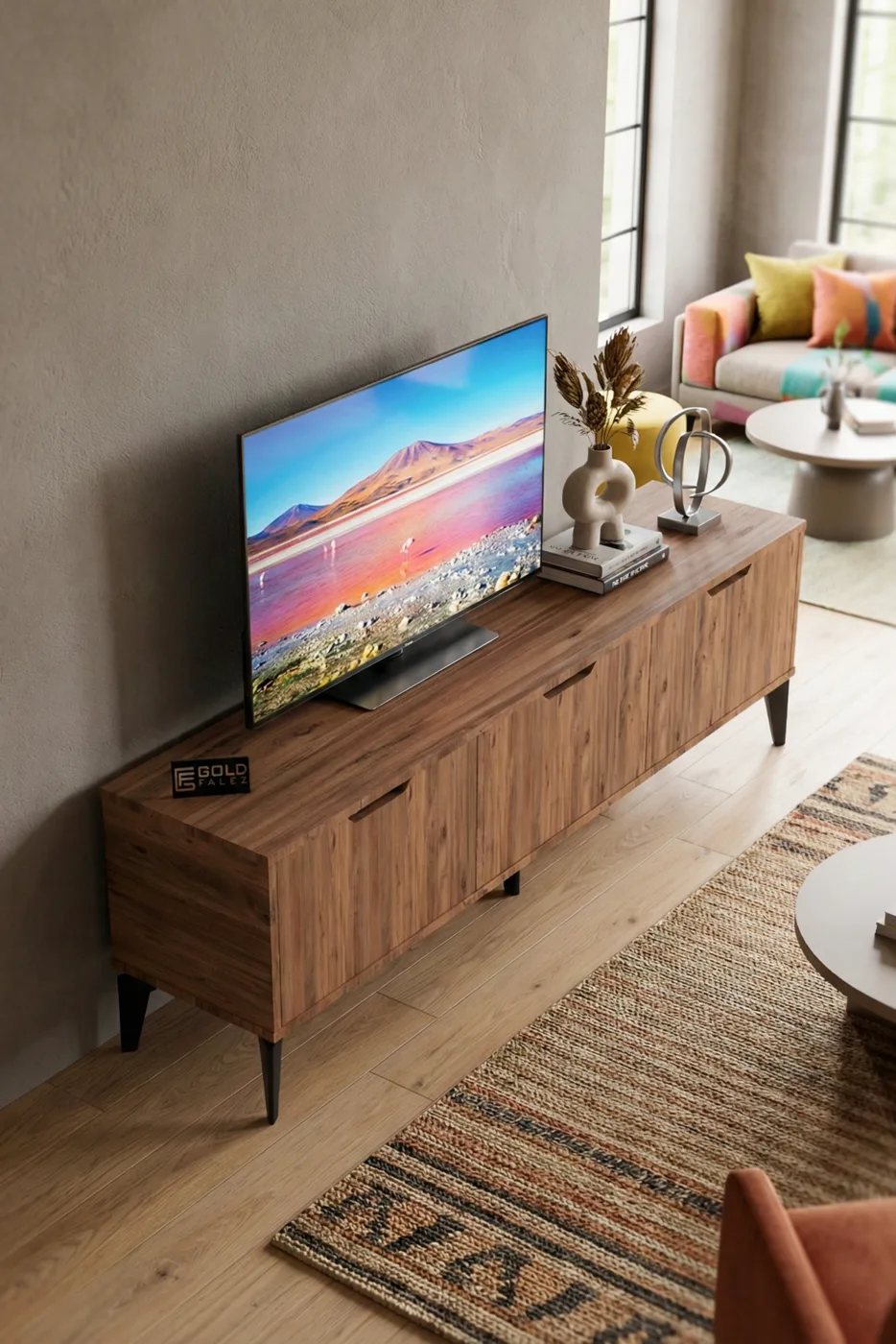 Royal Classic Melamine-faced chipboard TV Unit Brown