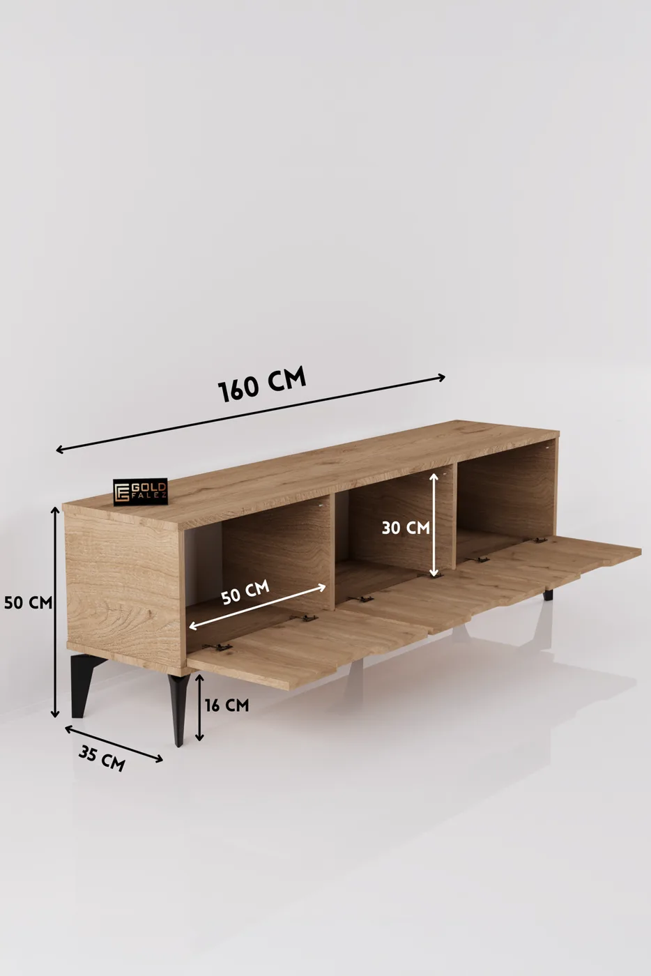 Royal Classic Melamine-faced Chipboard TV Unit Beige