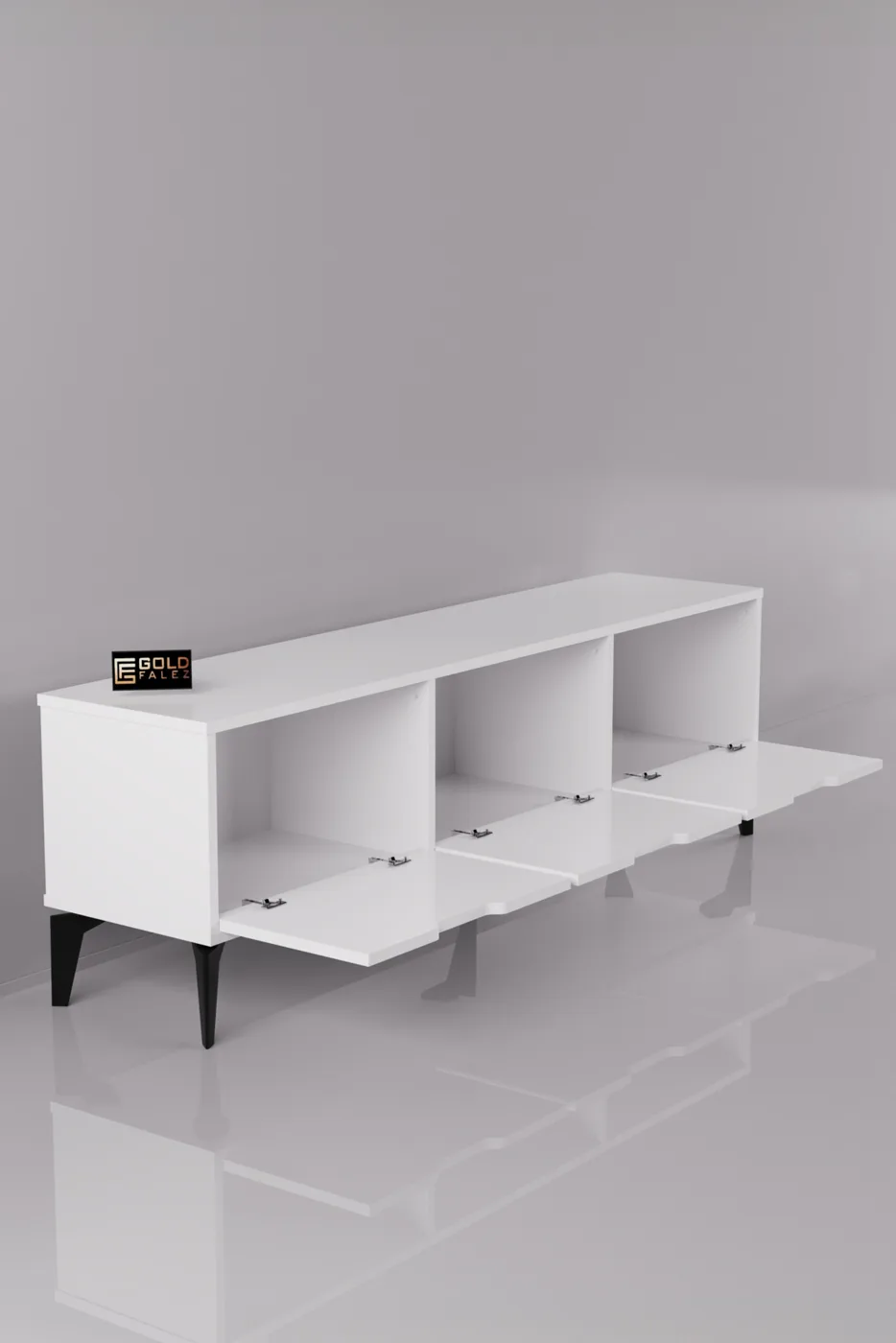 Royal Classic Melamine-faced Chipboard TV Unit White