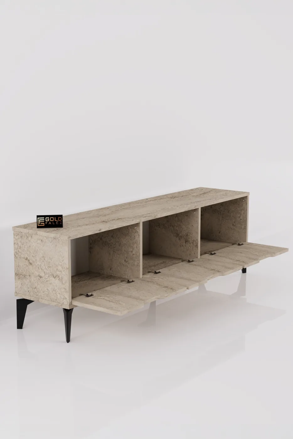 Royal Classic Melamine-faced Chipboard TV Unit Ecru