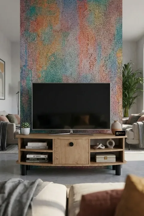 Mobile TV Vienna in truciolare nobilitato beige