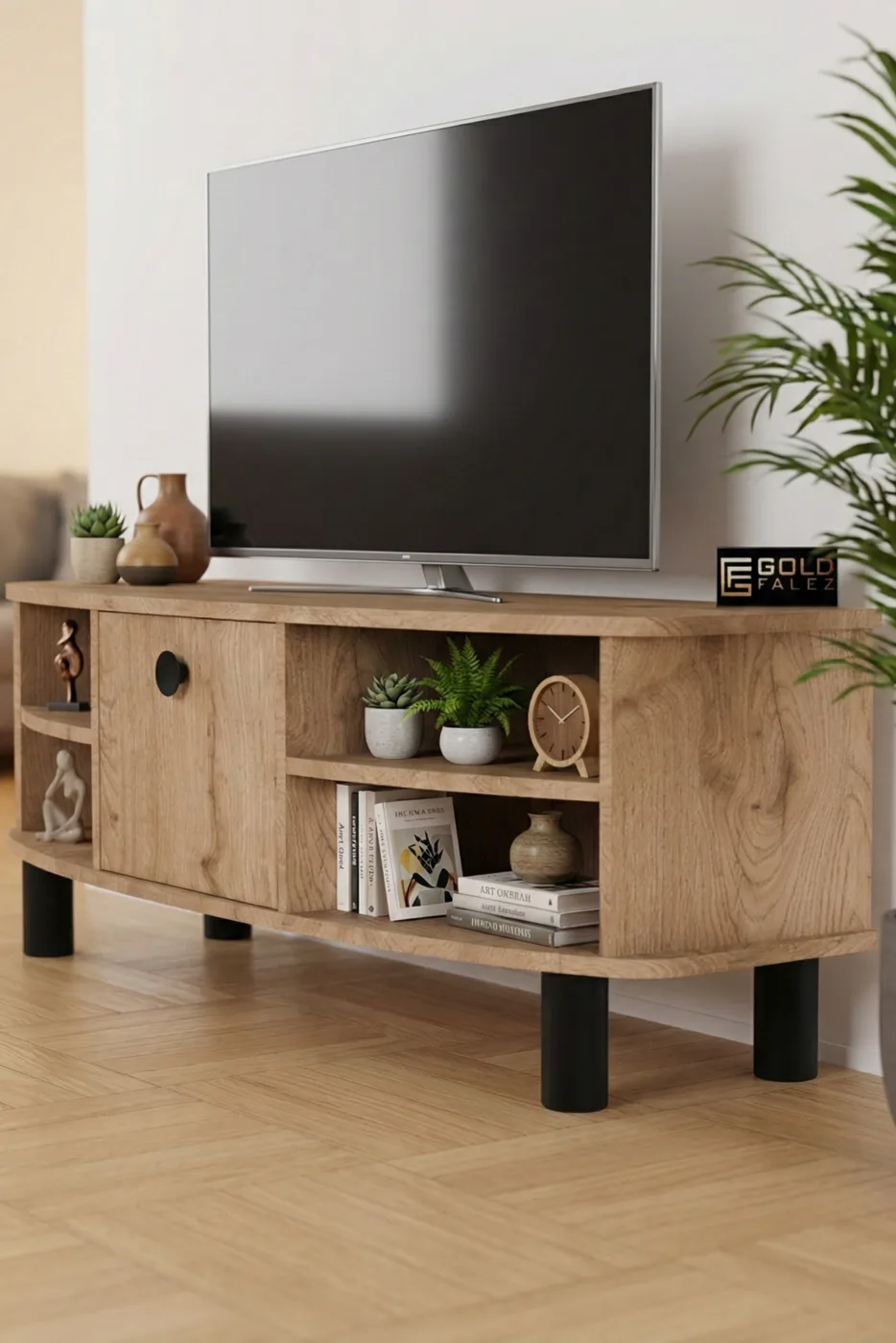 Mobile TV Vienna in truciolare nobilitato beige