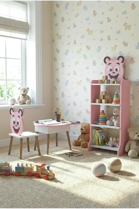 Happy Face Children's Room Set Pink