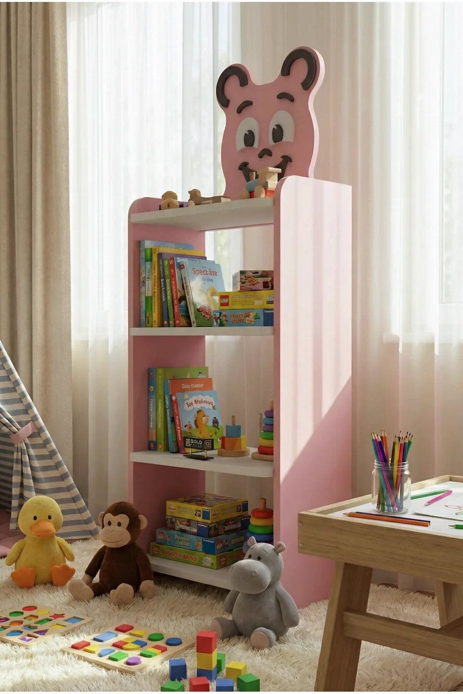 Happy Face Children's Room Set Pink