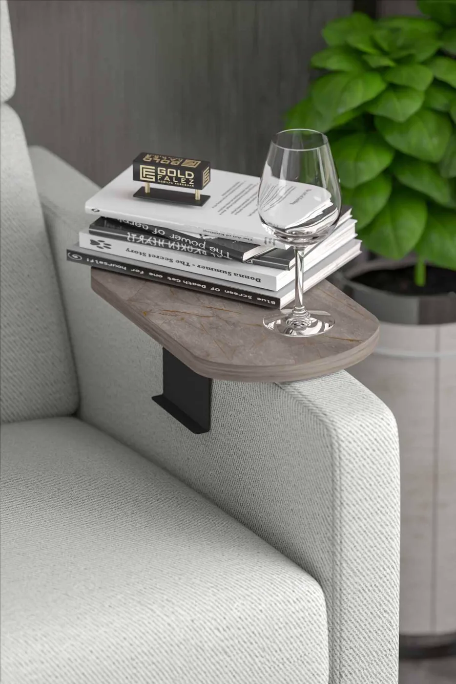 2-Piece Side Table Melamine-faced Chipboard Ecru