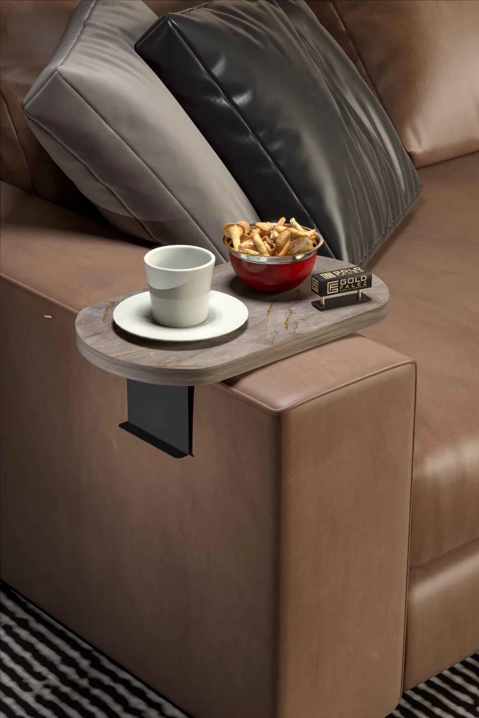 2-Piece Side Table Melamine-faced Chipboard Ecru