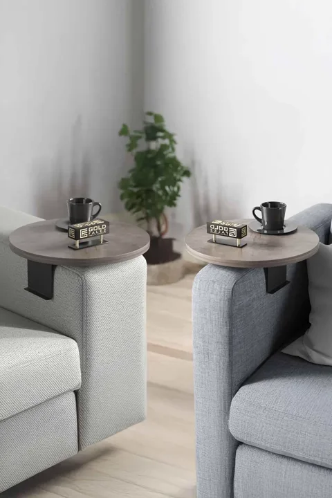 Set di 2 tavolini in truciolare nobilitato multicolore