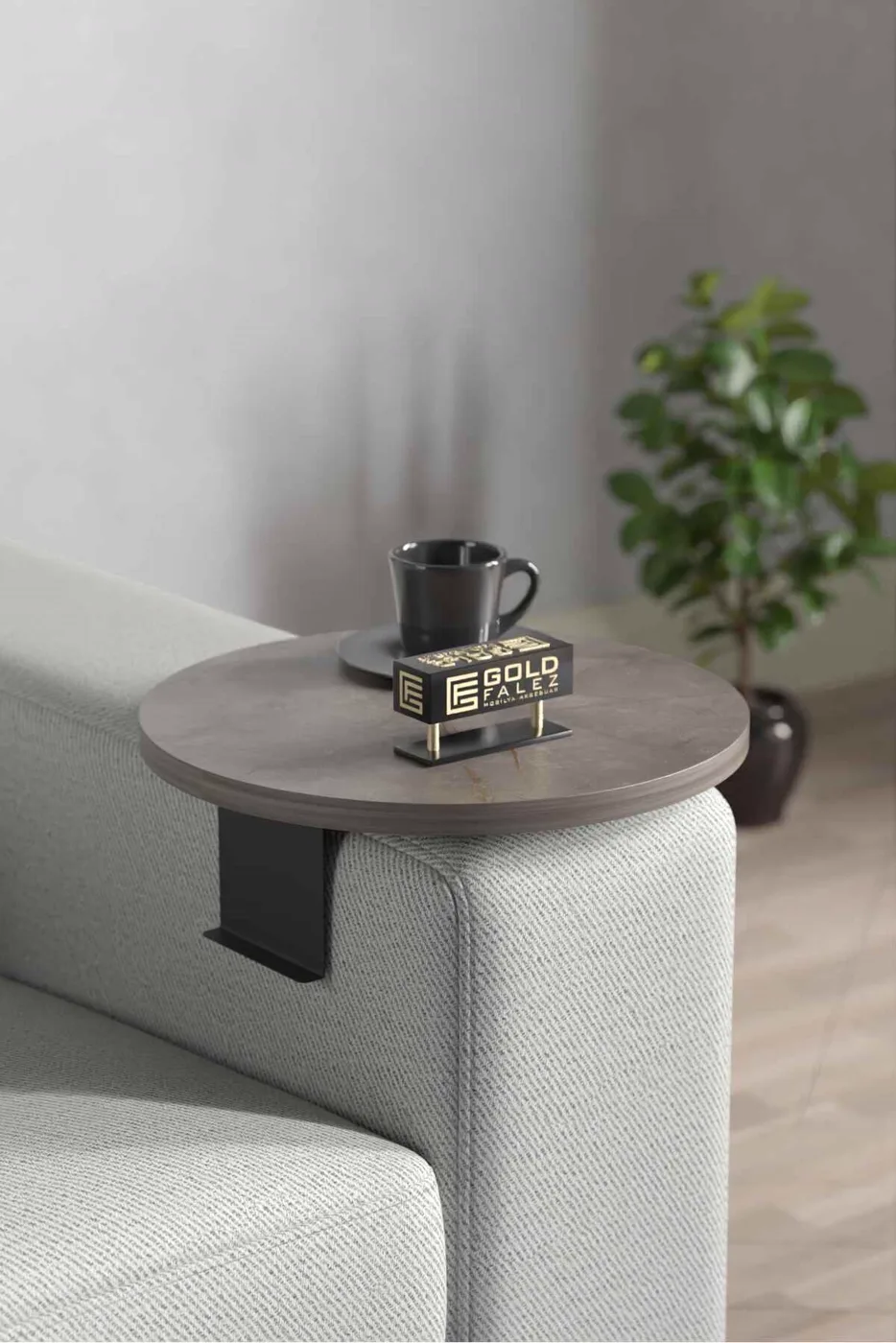Set di 2 tavolini in truciolare nobilitato multicolore