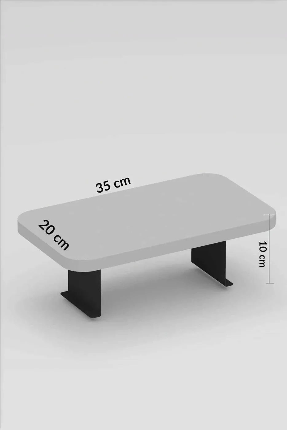 Efes 2-Piece Side Table Melamine-faced Chipboard Grey