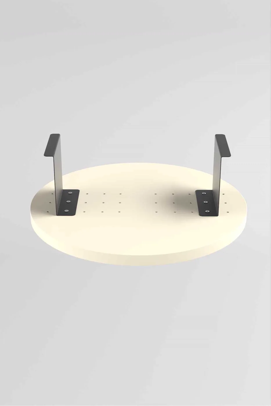 Set di 2 tavolini in truciolare nobilitato crema