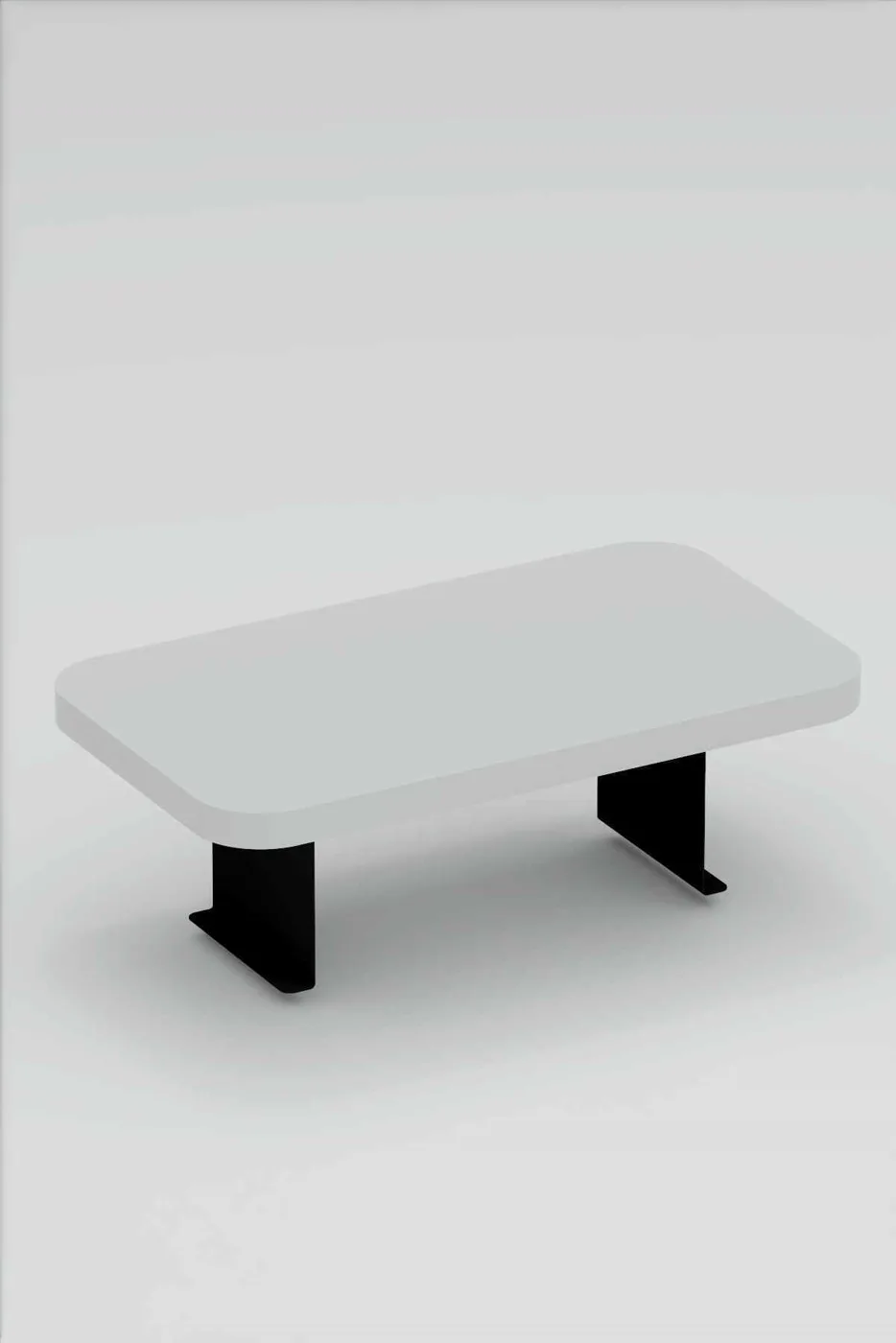 2-Piece Side Table Melamine-faced Chipboard White