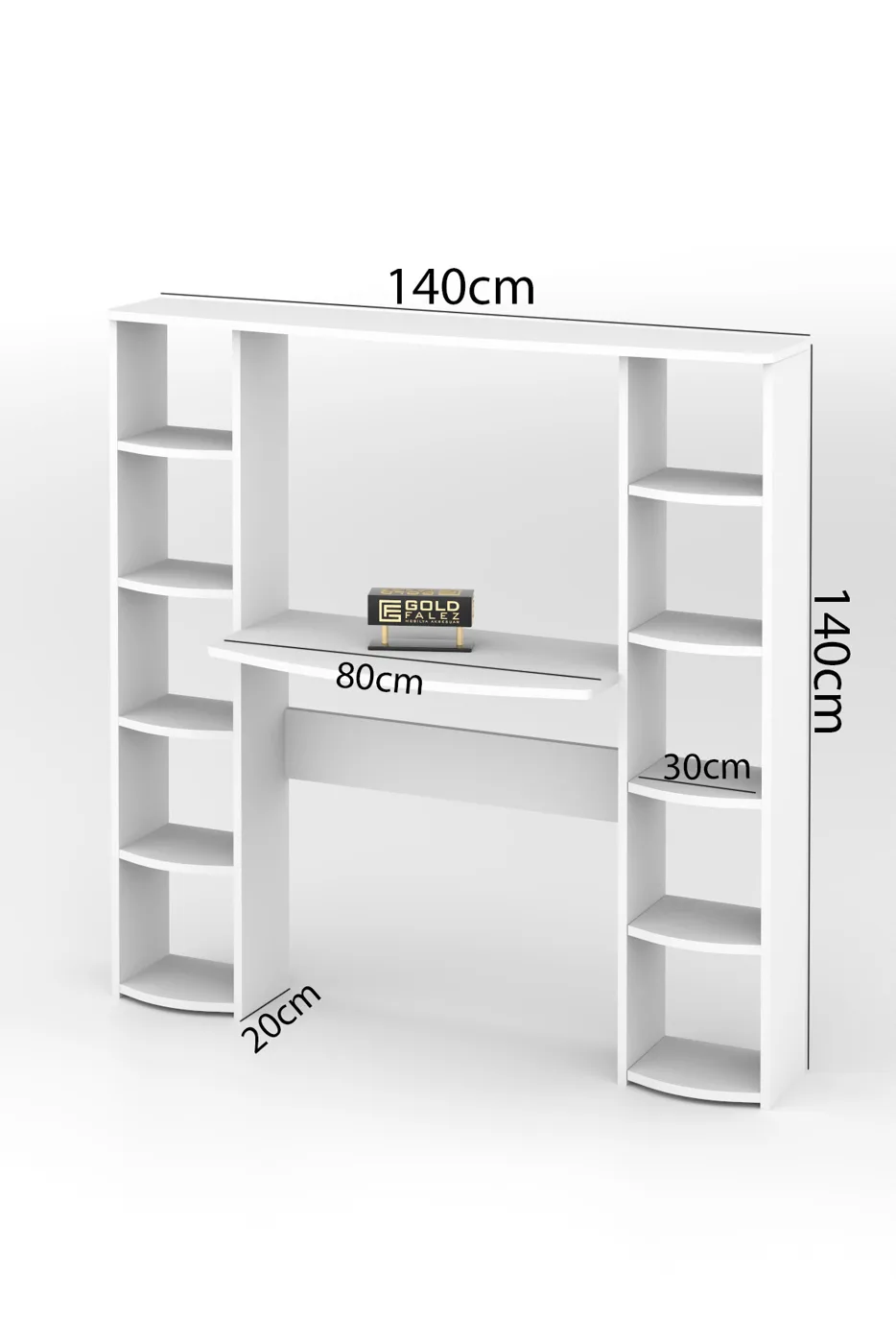 10-Tier Bookcase Desk Melamine-faced Chipboard Brown