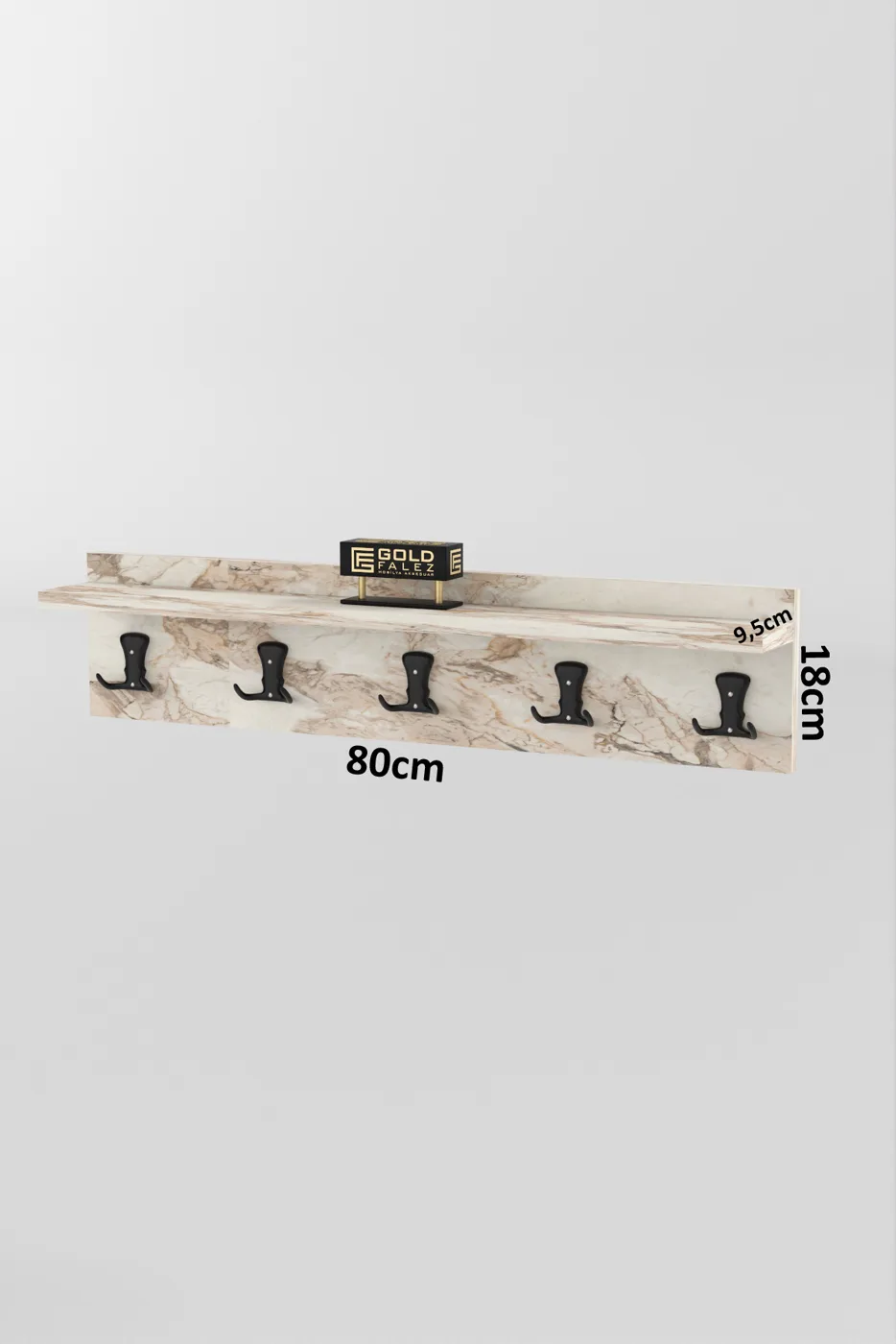 Wandgarderobe melaminbeschichtete Spanplatte Mehrfarbig