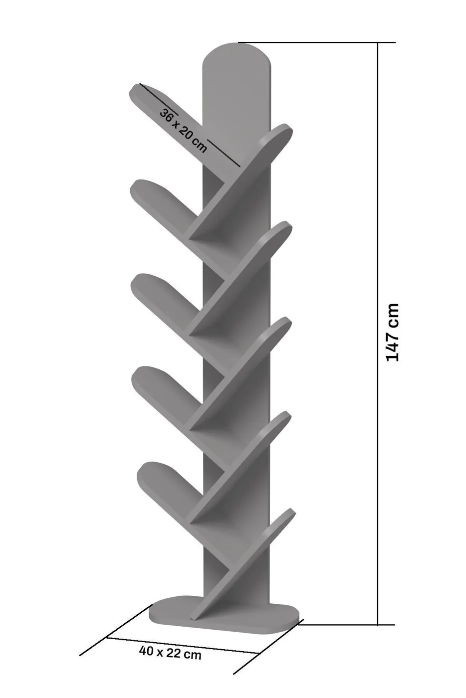 10-Tier Multi-purpose Bookcase Melamine-faced chipboard White