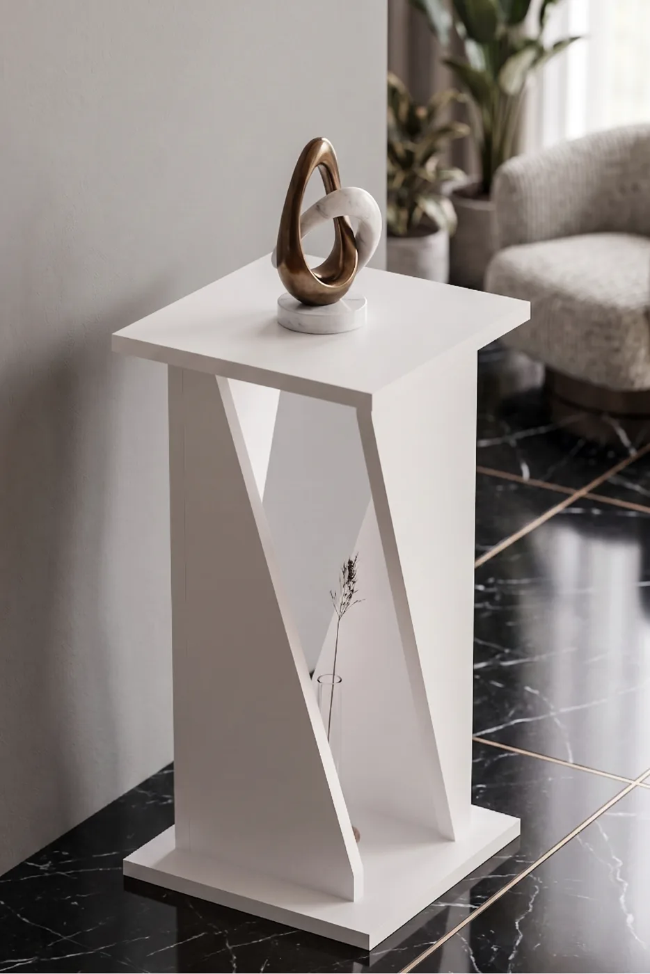 Sideboard Modern Decorative Hallway Console Corridor Sideboard Console Table 6035 White