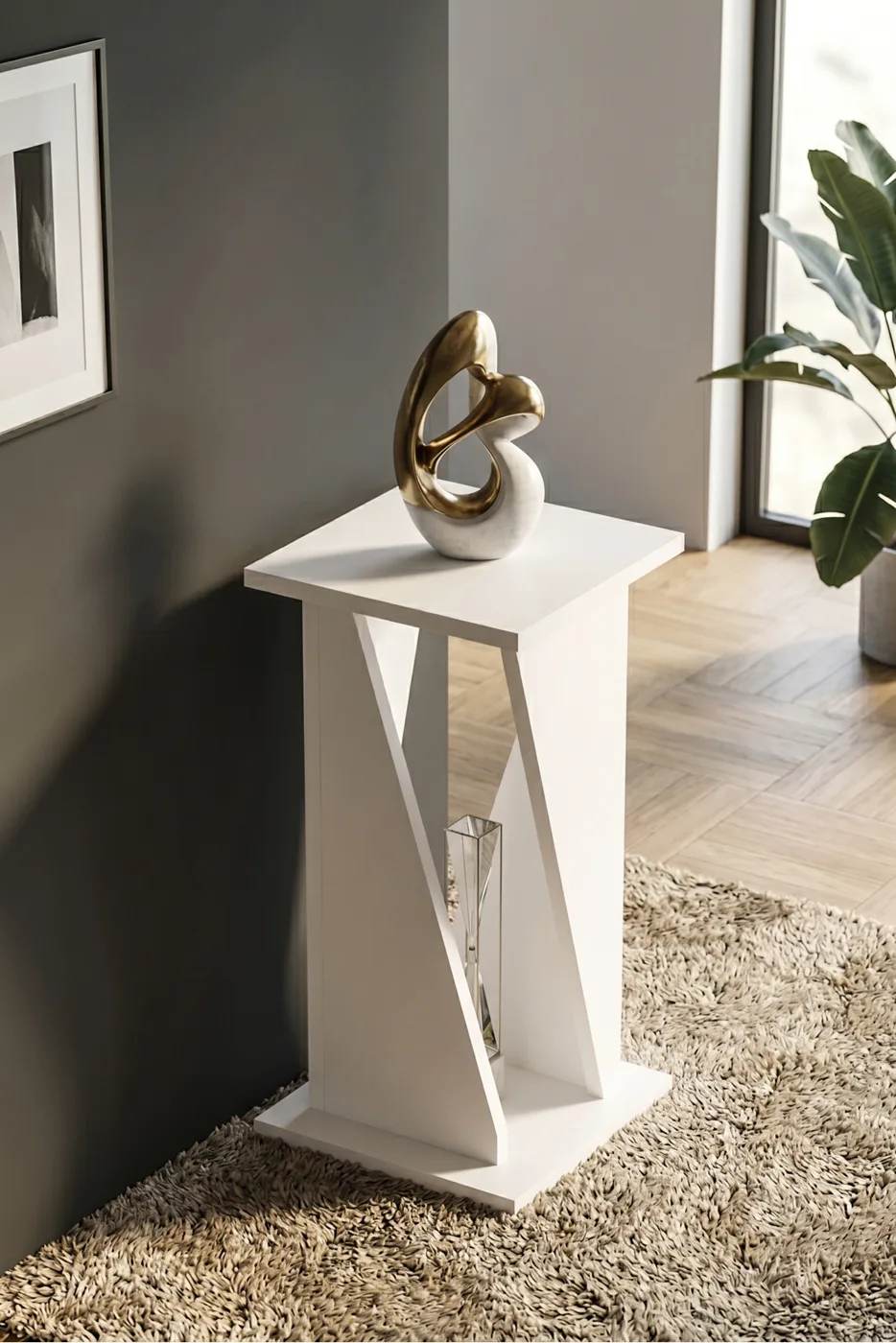 Sideboard Modern Decorative Hallway Console Corridor Sideboard Console Table 6035 White