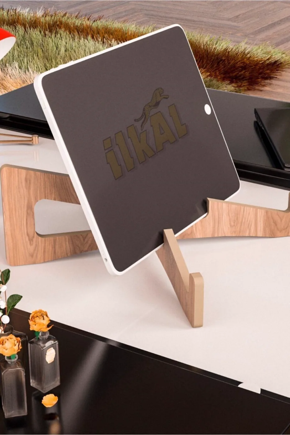 Multi-Purpose Portable Interlocking Laptop and Tablet Stand MDF