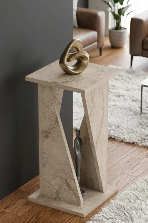 Modern Decorative Hallway Entrance Corridor Console Table 6033 Travertine