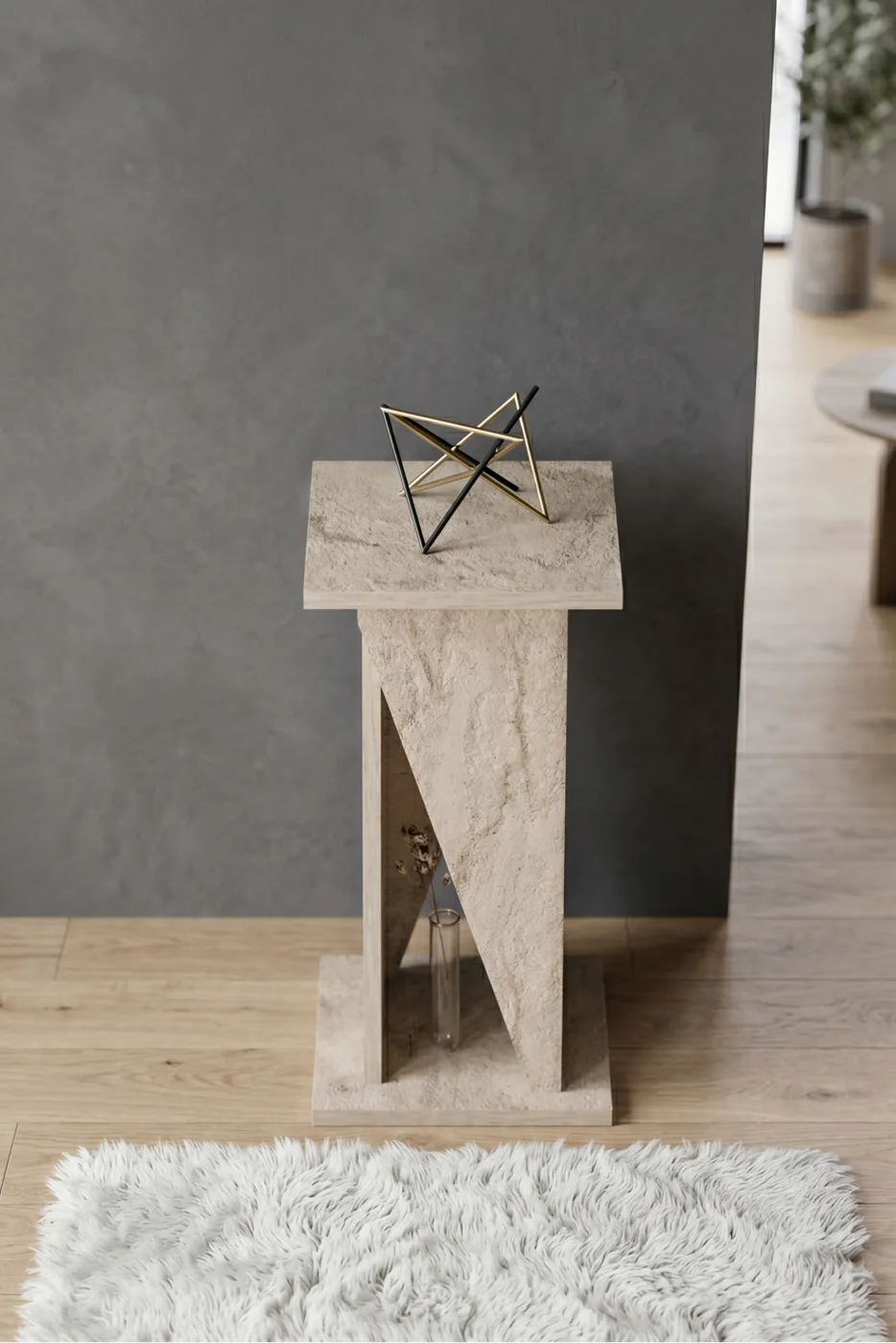 Modern Decorative Hallway Entrance Corridor Console Table 6033 Travertine