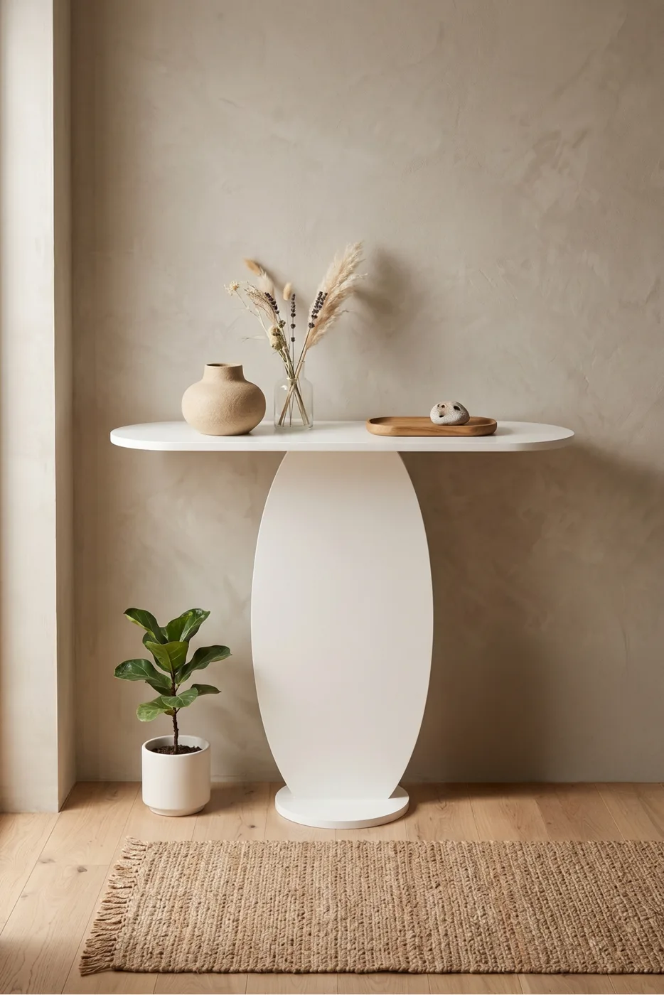 Sideboard Modern Decorative Entrance Console Hallway Corridor Living Room Console Table 7033 White